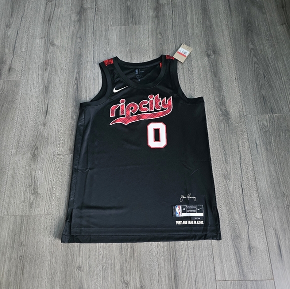 Nike Portland Trailblazers Damian Lillard City Edition Jersey Mens